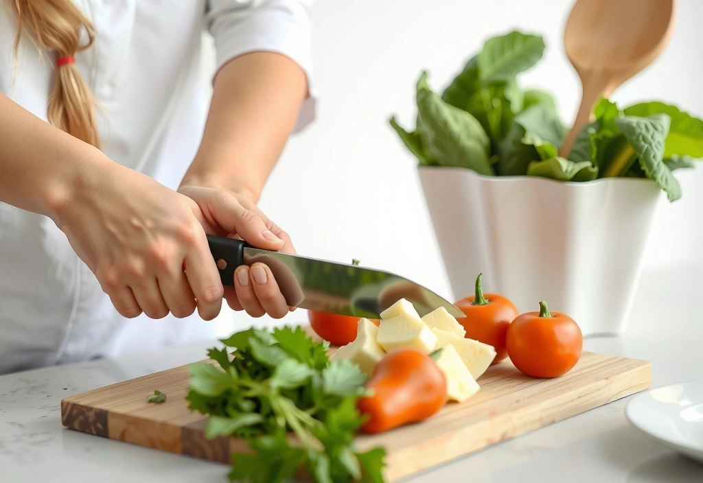 Bereitung einer gesunden Mahlzeit